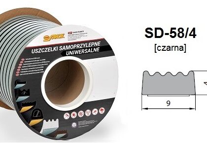 USZCZELKA CZARNA SD-58/4-0 DGP 9*4 MB